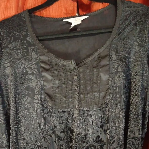 Denim & Supply Ralph Lauren Black Floral Blouse - Picture 7 of 9